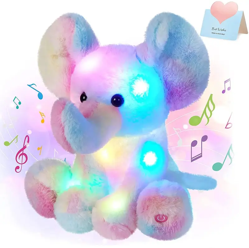 Leuchtender Elefant Kuscheltier mit LED | 0–3 Jahre – Bimbino