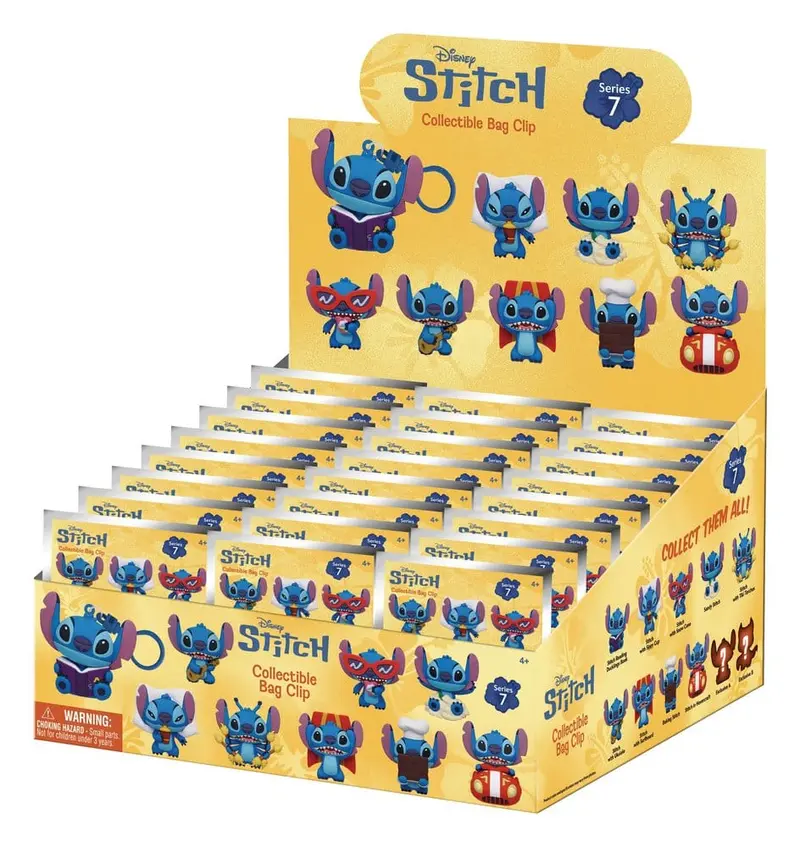 Lilo & Stitch 3D PVC-Taschenanhänger Series 7 Display (24)