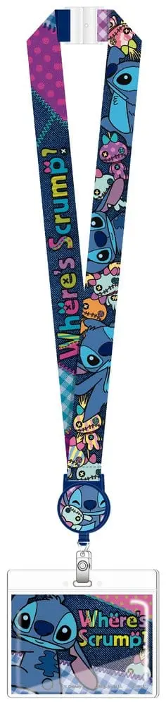 Lilo & Stitch Luxus-Schlüsselband mit Kartenhalter Stitch Where's Scrump?