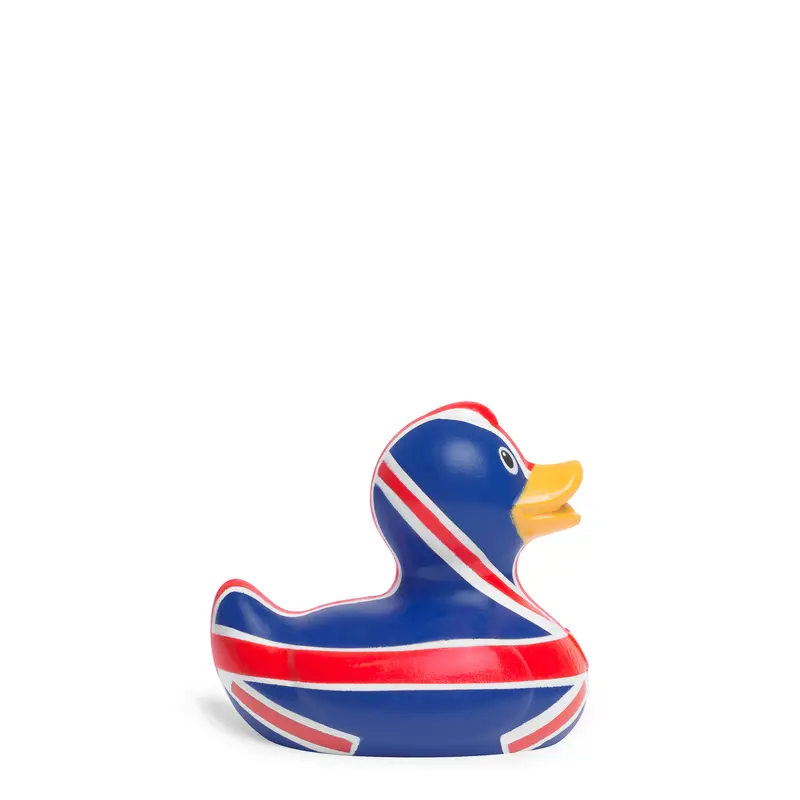 Luxury Mini Brit Union Flag BUD Duck Badeente Quietscheente