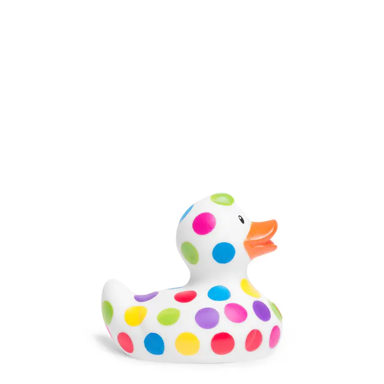 Luxury Mini Pop Dot BUD Duck Badeente Quietscheente