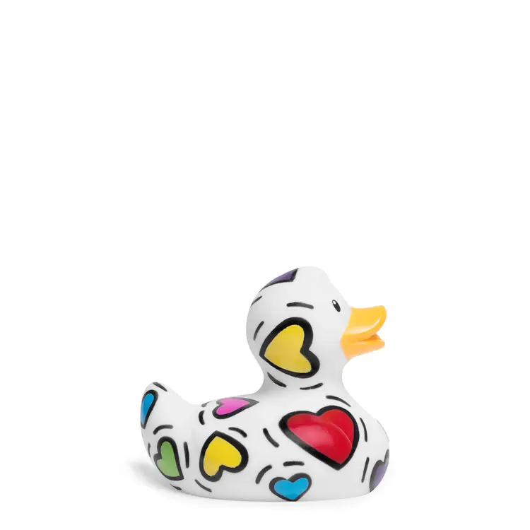 Luxury Mini Pop Heart Street Art BUD Duck Badeente Quietscheente