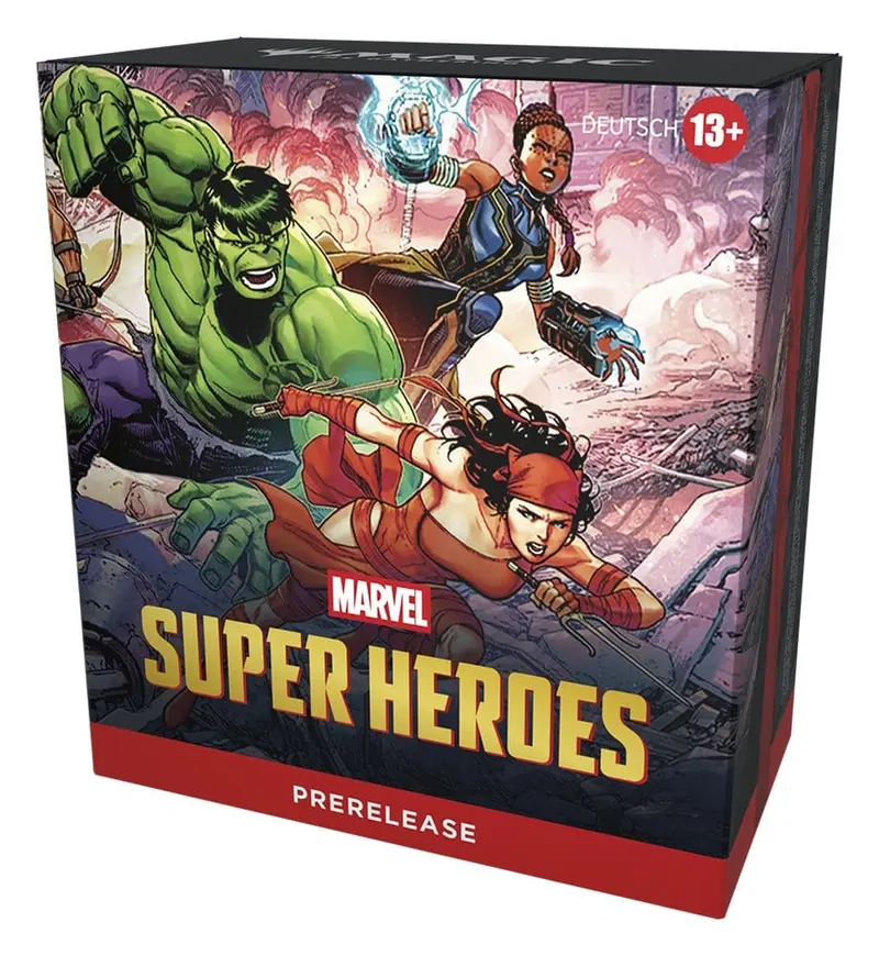 Magic the Gathering Marvel Super Heroes Prerelease Packs Umkarton (15) deutsch