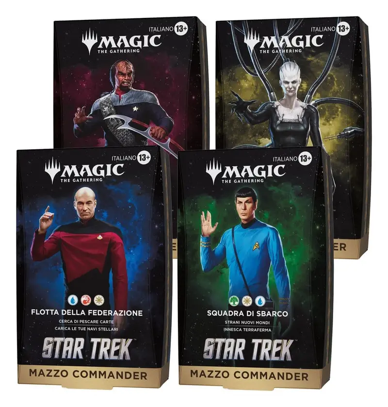 Magic the Gathering Star Trek Commander-Decks Umkarton (4) italienisch
