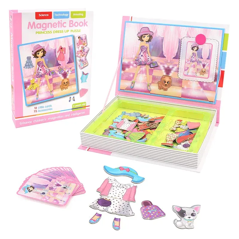 Magnetisches Puzzle-Buch Prinzessin | Kreativspiel ab 3 – Bimbino