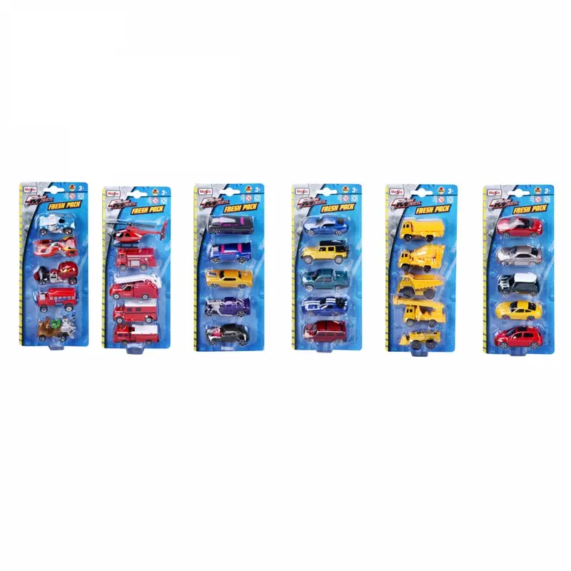 Maisto Toys - Fresh Metal 5-er Set Modellautos, 7,5cm (6-fach sortiert) - Modellauto