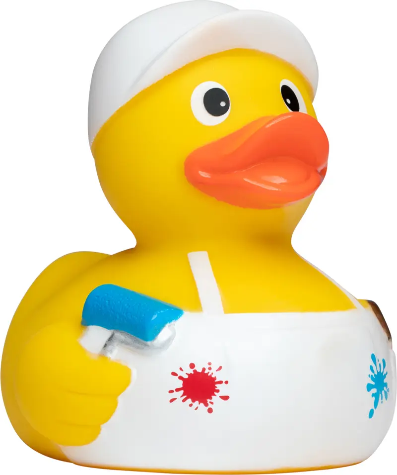 Maler Lackierer Handwerker Ente Badeente Quietscheente Schnabels