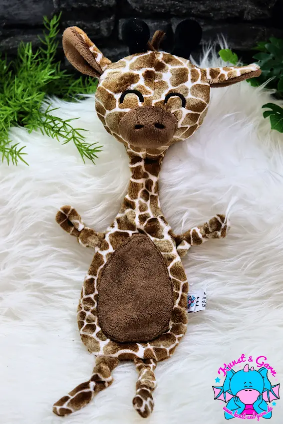 Mali Schnuffeltuch giraffe/chocolate/schwarz