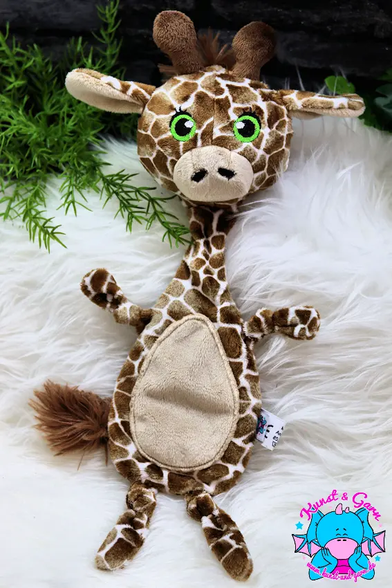 Mali Schnuffeltuch giraffe/hellbraun