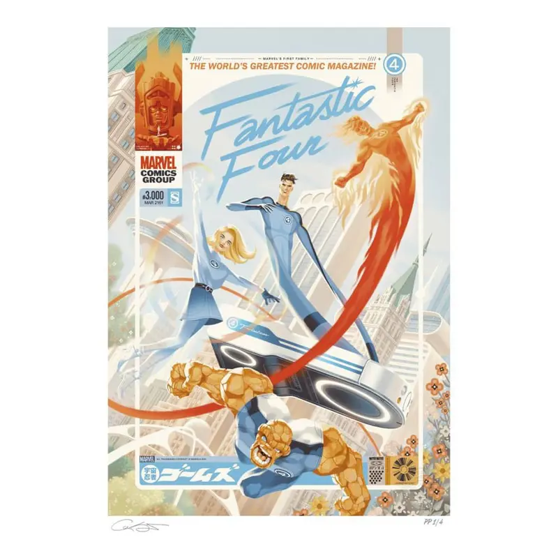 Marvel Fantastic Four #48 Kunstdruck Marvel's First Family