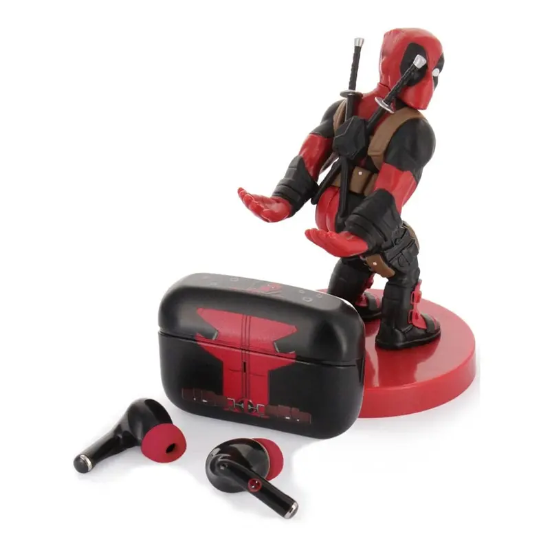 Marvel Holdems Mini-Halter & Kabellose Kopfhörer Deadpool mit TWS Buds Pro 10 cm - sofort lieferbar