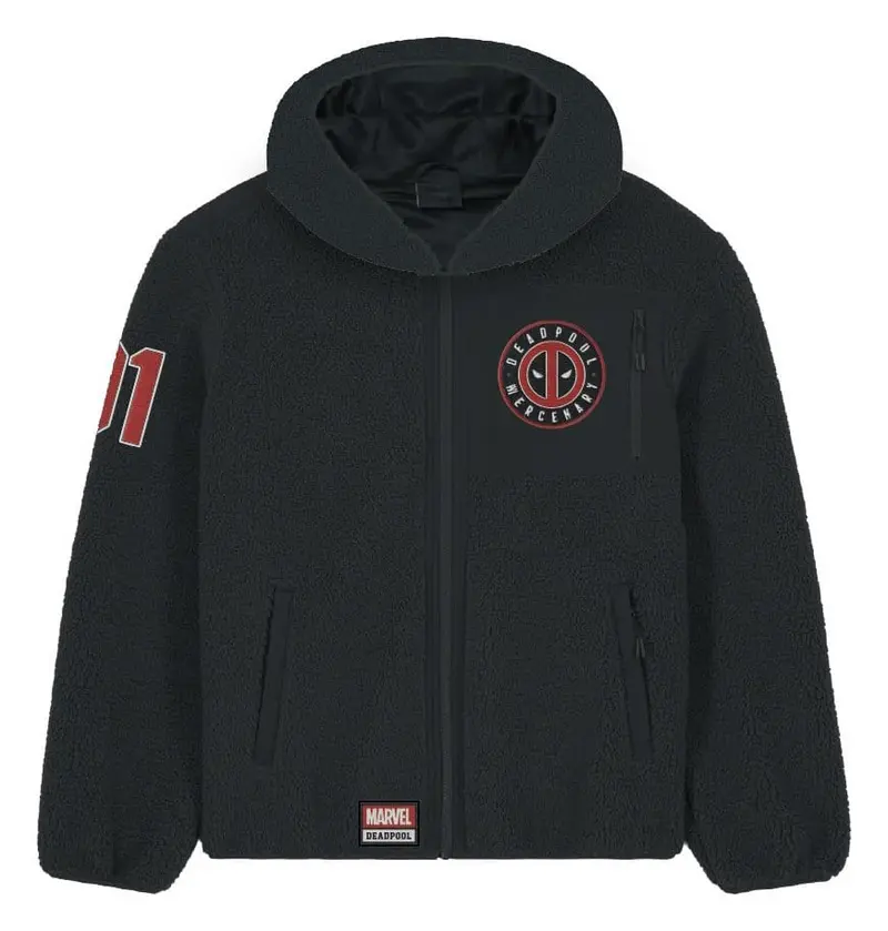 Marvel Sherpa-Jacke Deadpool Logo Größe M