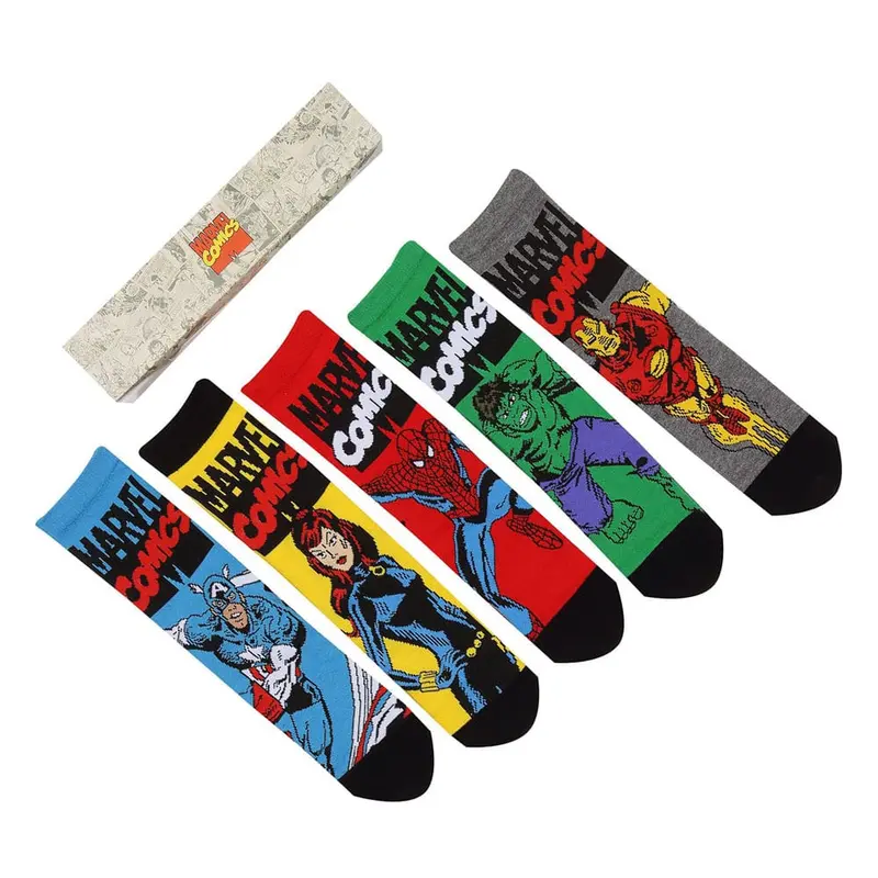 Marvel Socken 5er-Pack Avengers S-M