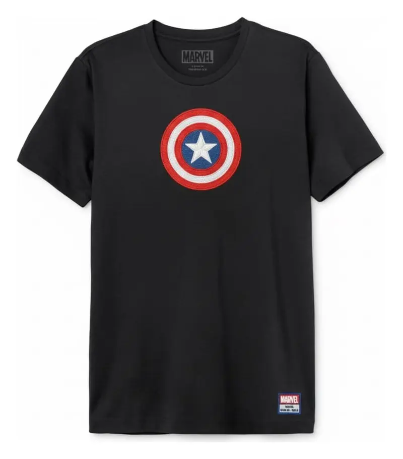 Marvel T-Shirt Captain America Shield Logo Größe L