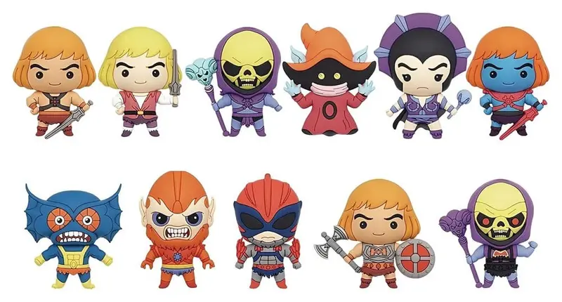 Masters of the Universe 3D PVC-Taschenanhänger Movie Series 1 Display (24)