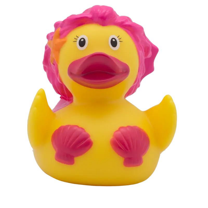 Meerjungfrau Ente Pink Badeente Quietscheente Lilalu