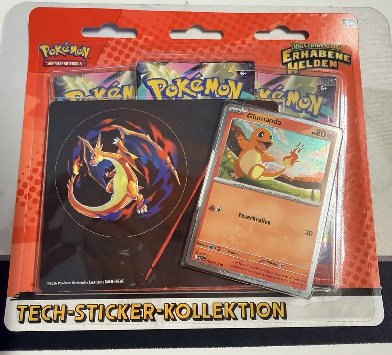 Mega Entwicklung 2.5 Erhabene Helden Glumanda Tech-Sticker-Kollektion Deutsch