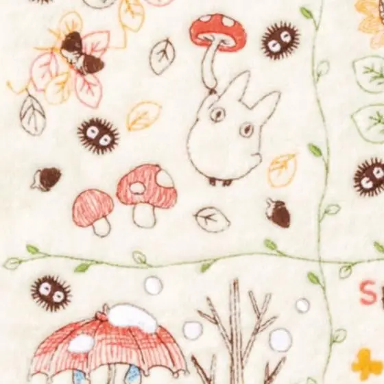 Mein Nachbar Totoro Mini-Handtuch Towel Wreath of Nuts 25 x 25 cm