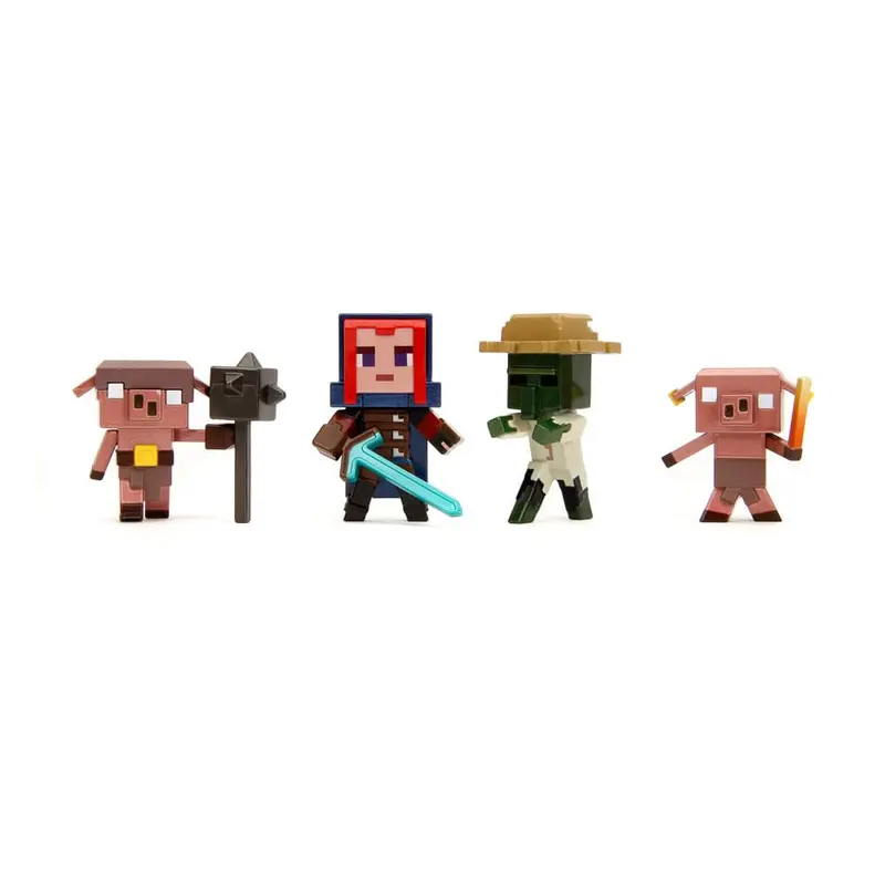 Minecraft Nano Metalfigs Diecast Minifiguren 6 cm Wave 2 Sortiment (12)