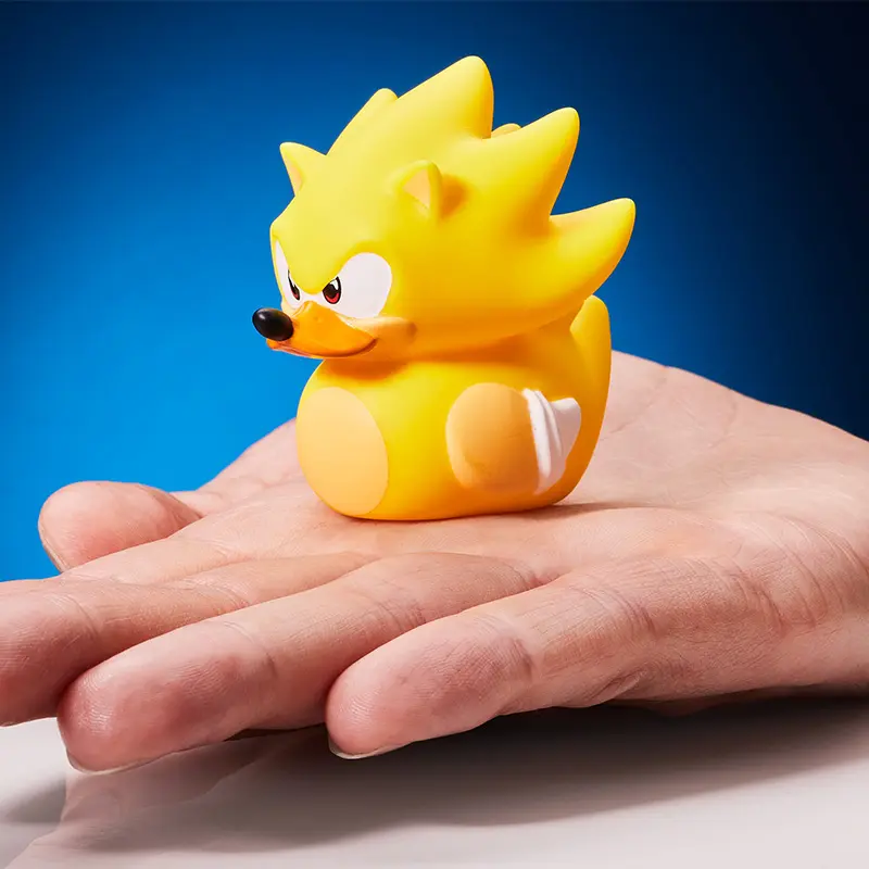 Mini Sonic The Hedgehog Super Sonic Badeente Sammelfigur TUBBZ