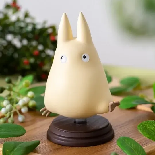 Mini-Statue weißer Totoro - springend - Mein Nachbar Totoro