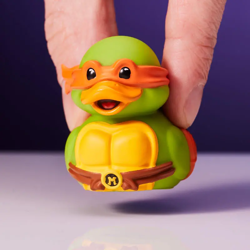 Mini Teenage Mutant Ninja Turtles Michelangelo Badeente Sammelfigur Badewannen-Box TUBBZ