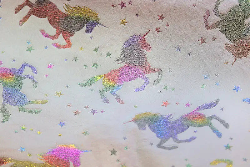 Minky Rainbow UNICORNS