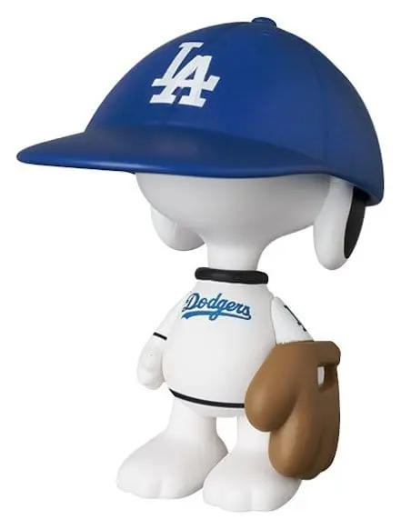 MLB × Peanuts UDF PVC Figur Los Angeles Dodgers Snoopy 7 cm