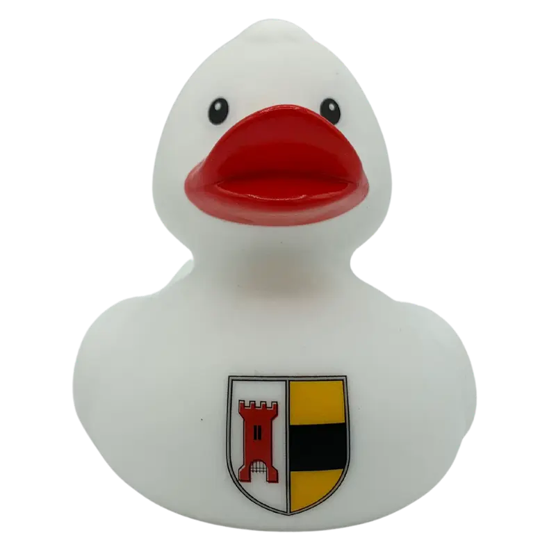 Moers Stadtwappen Sonderedition Badeente Quietscheente Entengalerie