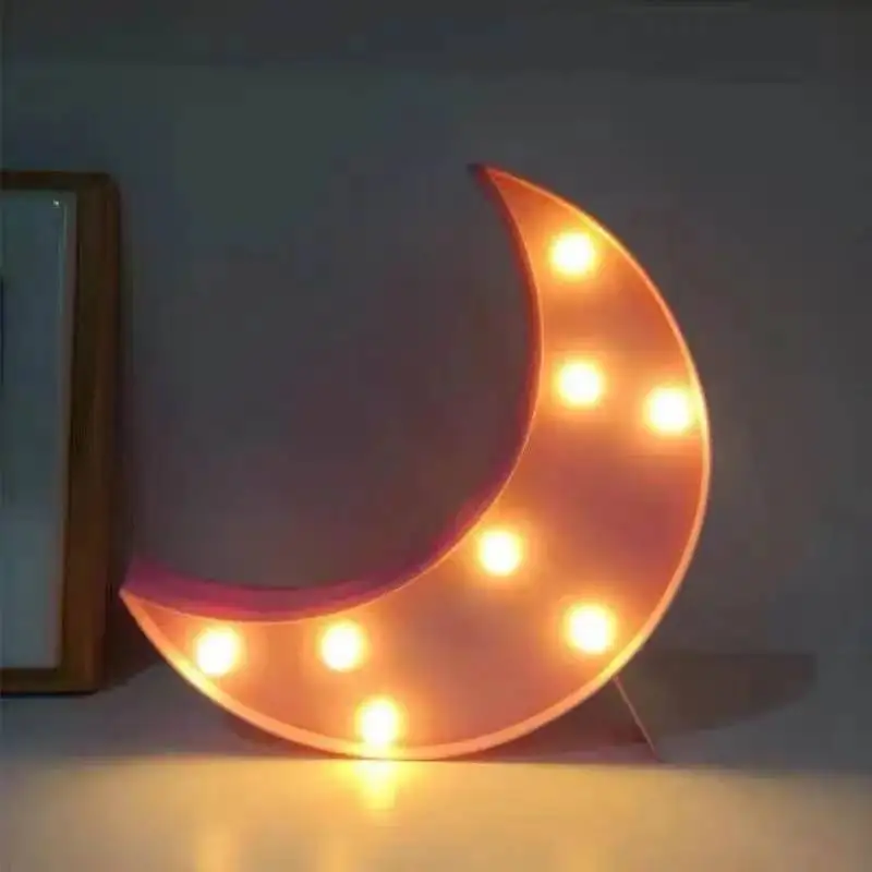 Mond Nachtlicht Rosa | Batteriebetrieben, Wandlampe – Bimbino