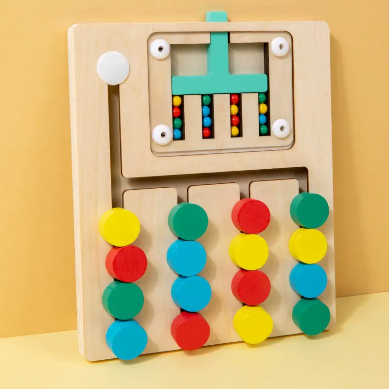 Montessori Holzspielzeug 4-in-1 | Lernspielzeug ab 1 – Bimbino