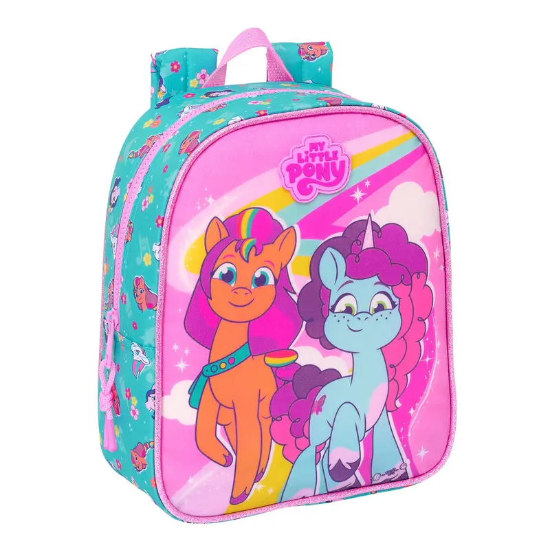 My Little Pony „Magic“ Schulrucksack, Türkis und Rosa, 22 x 27 x 10 cm