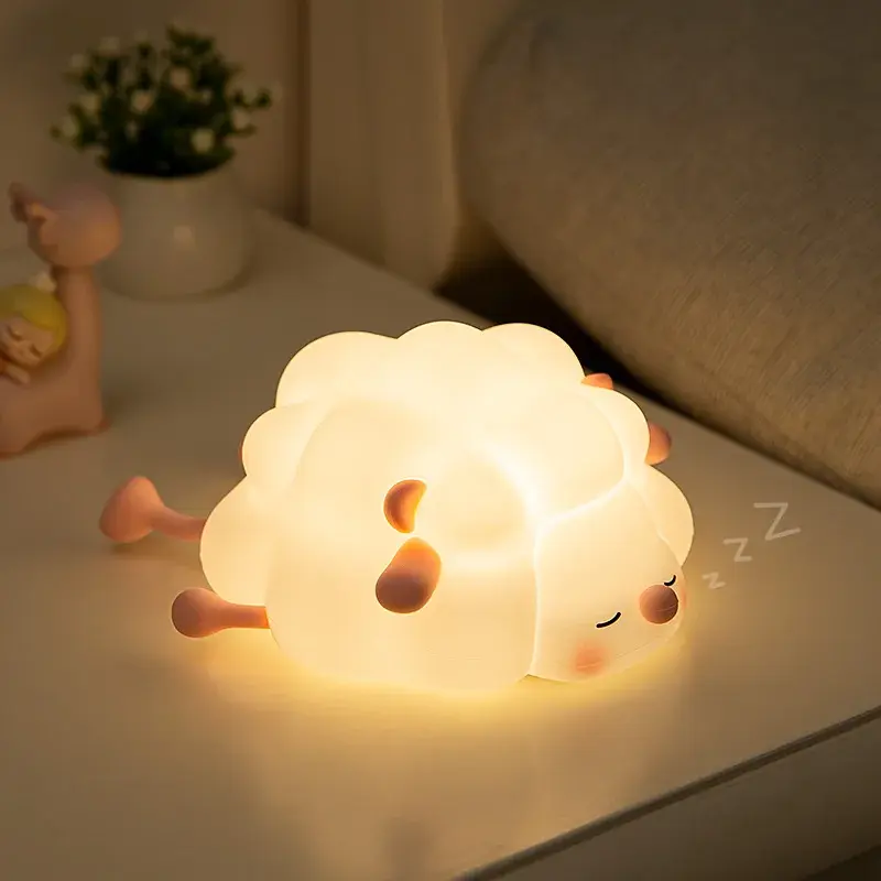 Nachtlicht Schaf aus Silikon | Kinder Schlafzimmer – Bimbino