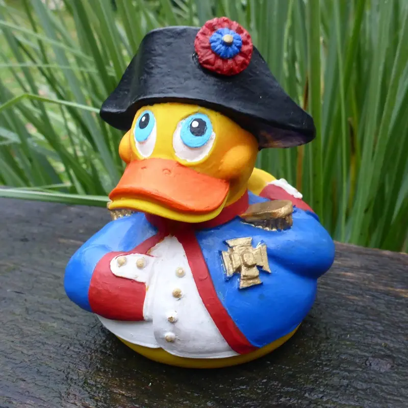 Napoleon Duck Quietscheente Badeente Naturkautschuk Lanco