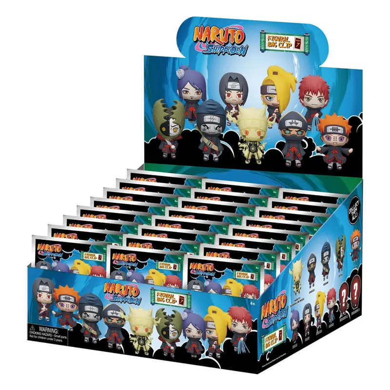 Naruto 3D PVC-Taschenanhänger Serie 7 Display  (24)