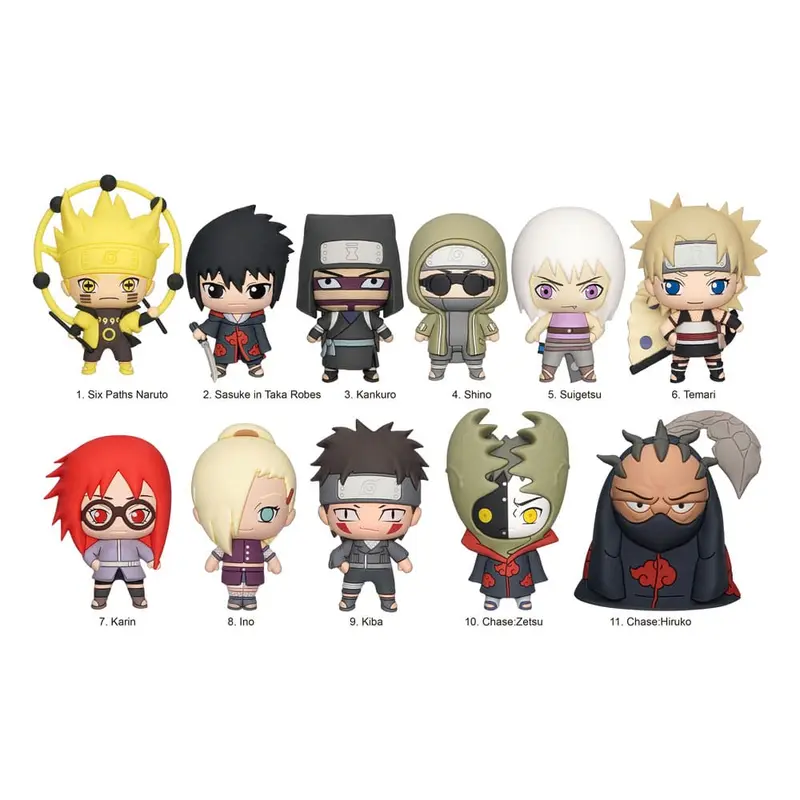 Naruto Shippuden 3D PVC-Taschenanhänger (1) - Series 4 - random selection - sofort lieferbar