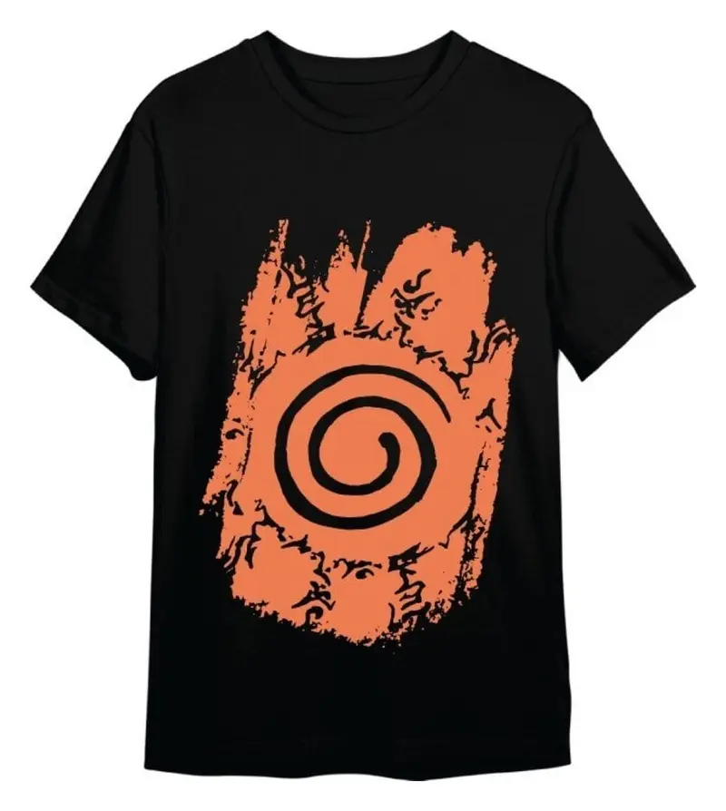 Naruto Shippuden T-Shirt Retro Logo Schwarz Größe XL