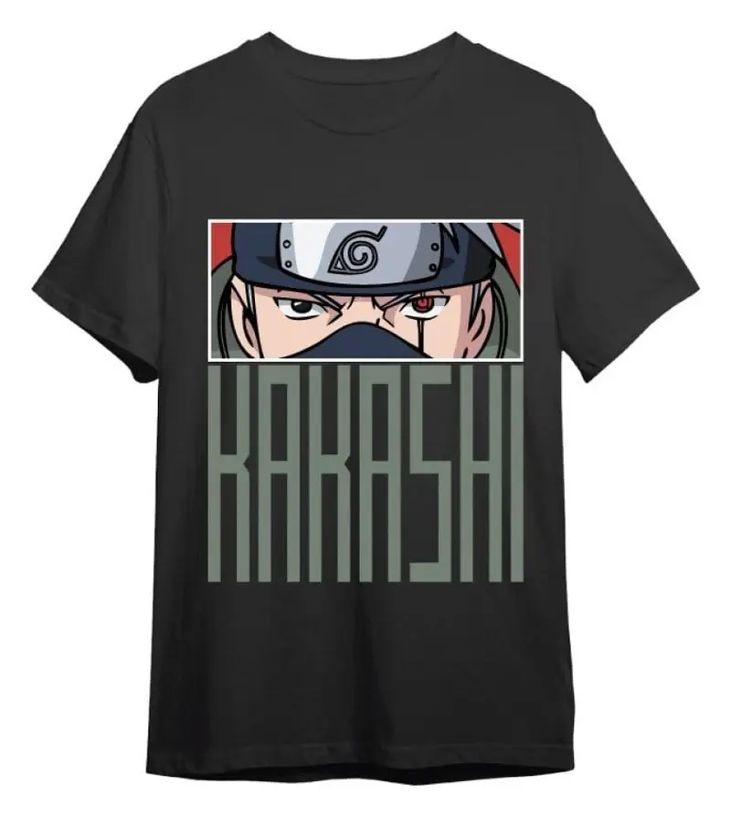 Naruto T-Shirt Kakashi Eyes Black Größe XXL