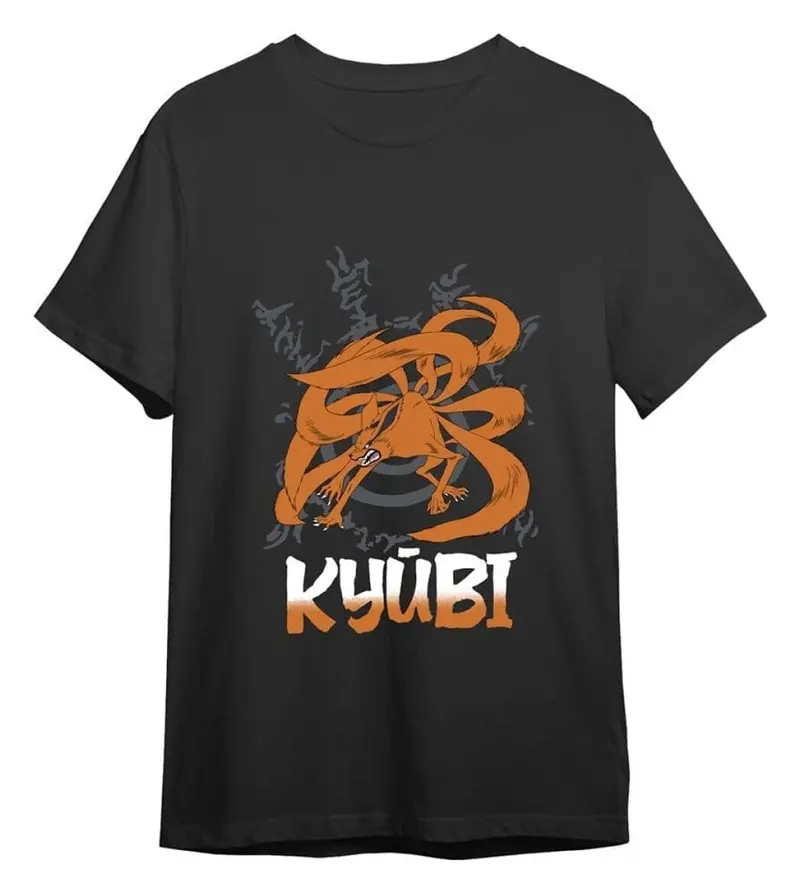 Naruto T-Shirt Kyubi Black Größe XL