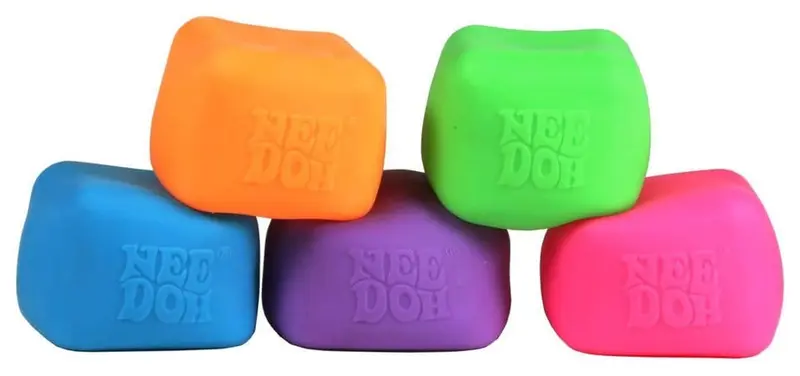 NeeDoh Anti-Stress-Ball Nice Cube Glow (Glow in the Dark) 5 cm Sortiment (12)