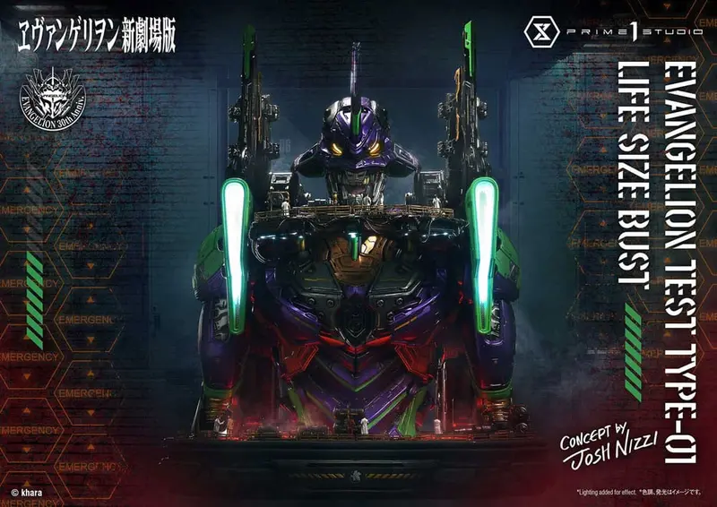 Neon Genesis Evangelion Büste 1/1 Test Type-01 (Concept by Josh Nizzi) Bonus Ver. 86 cm