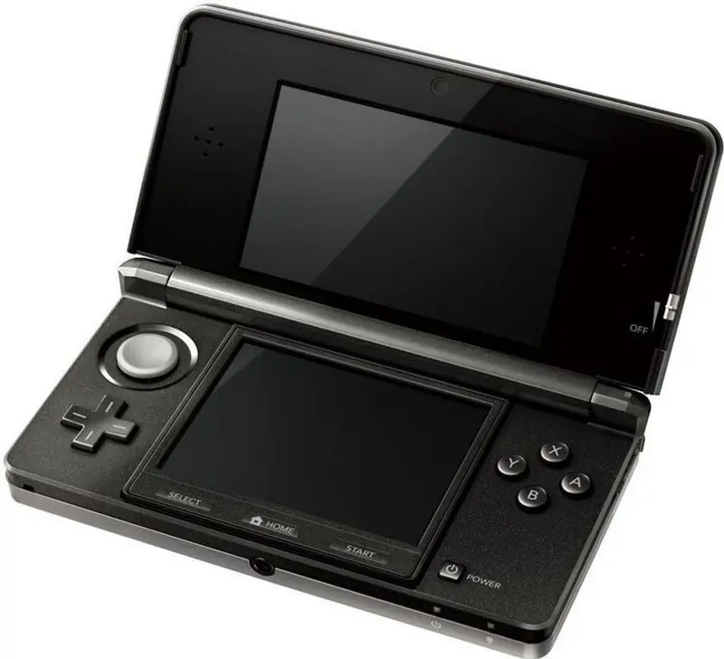 Nintendo 3DS - Kosmos Schwarz / Monster Hunter Cover – gebraucht