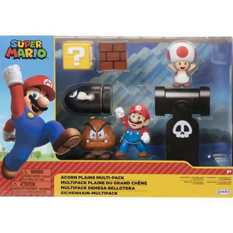 Nintendo Super Mario Acorn Plains Multipack, 6,5 cm