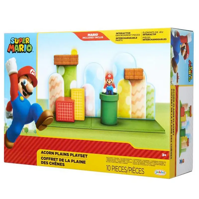 Nintendo Super Mario Acorn Plains Spielset, 6,5 cm