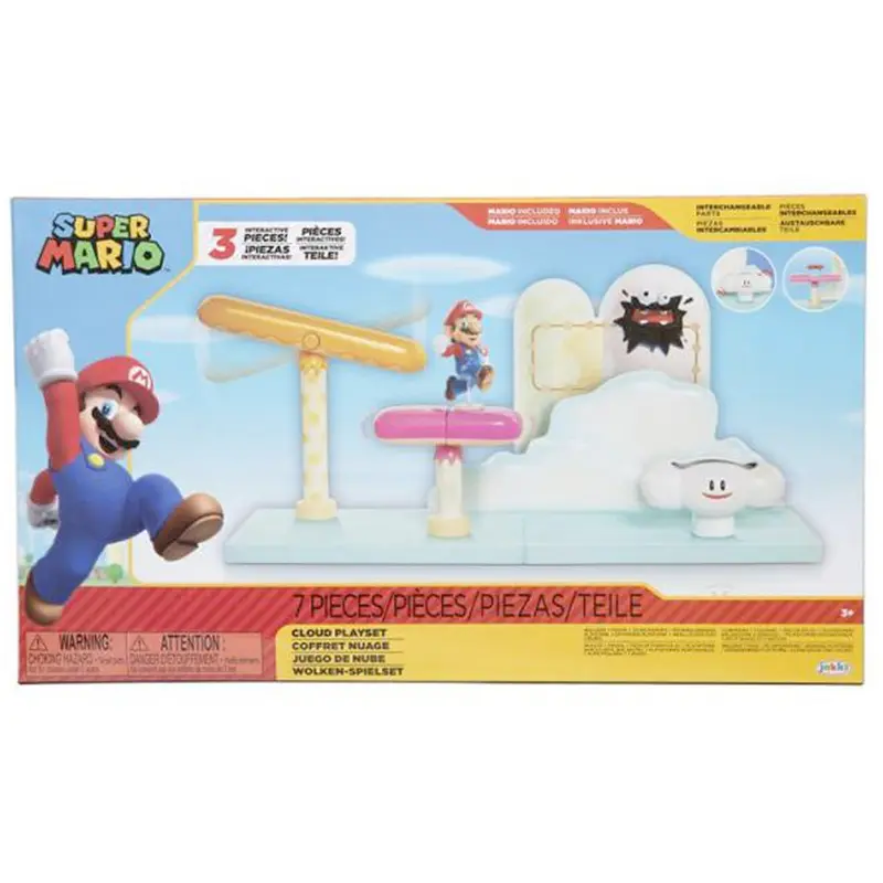 Nintendo Super Mario Cloud World Spielset, 6,5 cm