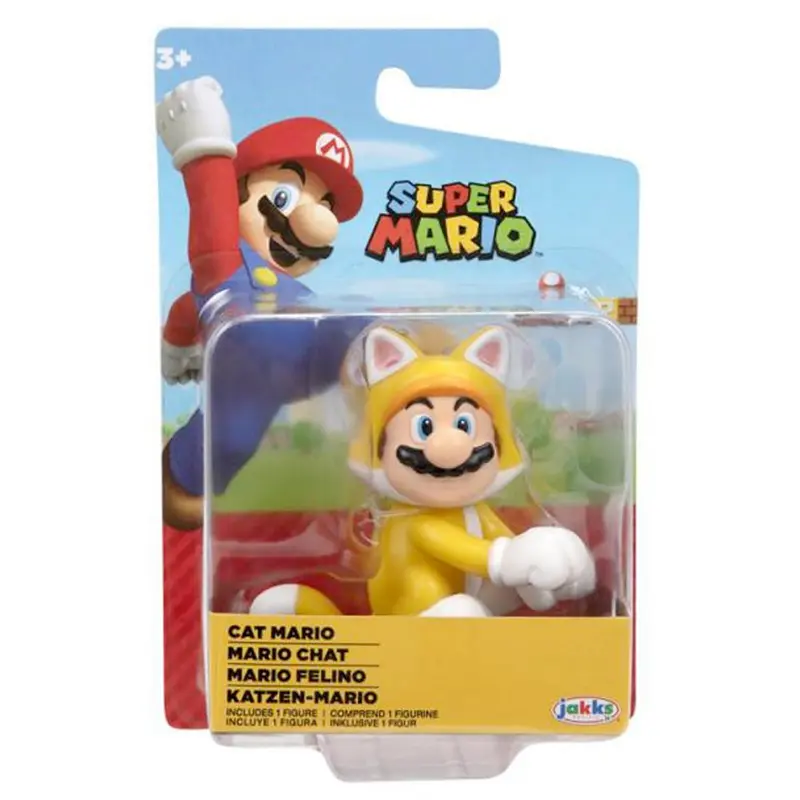 Nintendo Super Mario Figur Katze, 6,5 cm