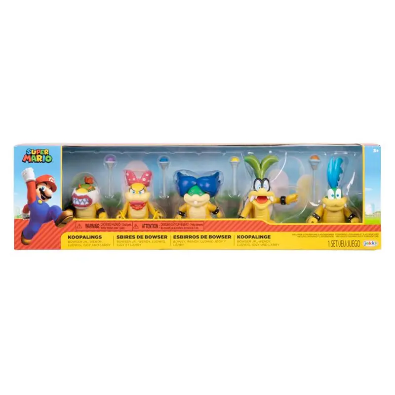 Nintendo Super Mario Figuren 5er-Set Koopalinge, 6,5 cm