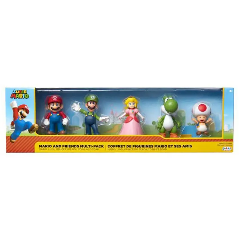 Nintendo Super Mario Figuren 5er Set Mario & Friends, 6,5 cm