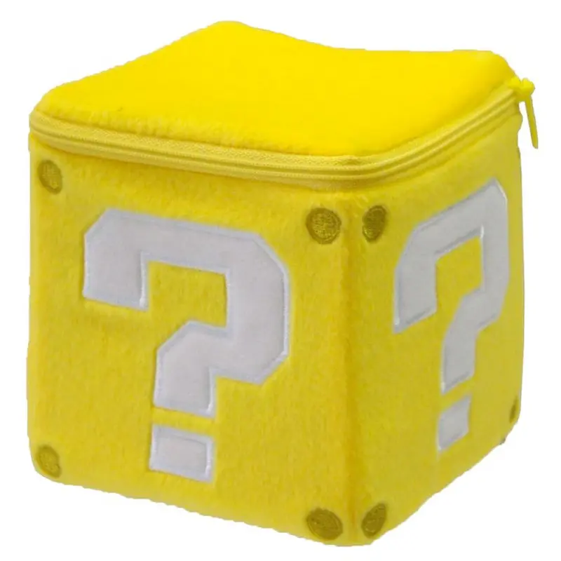 Nintendo Super Mario Plüsch Fragezeichen, 12 cm