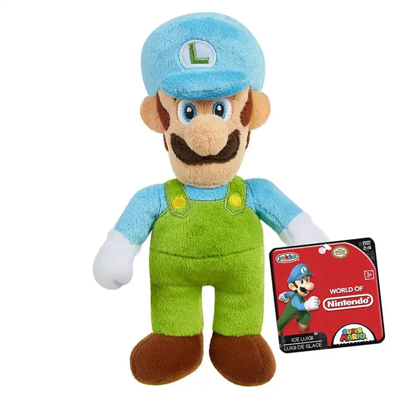 Nintendo Super Mario Plüsch Ice Luigi, 20 cm